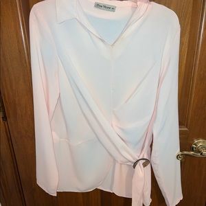 Blouse with belt/bow